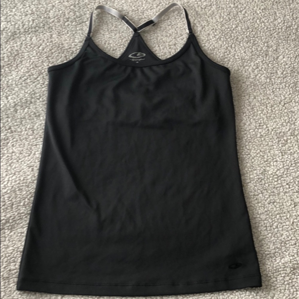 Champion black racerback